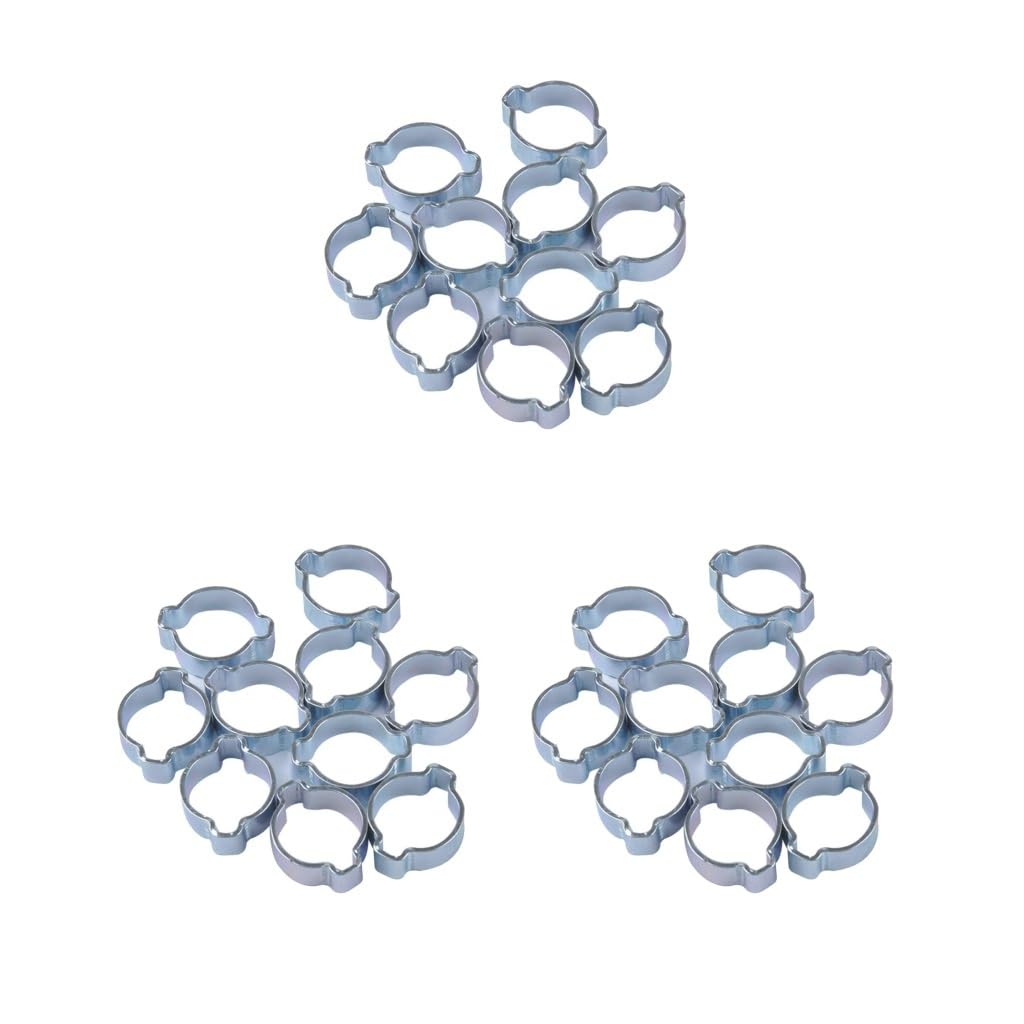 10 Pcs 7-9mm Zinc Plated Steel Double Ear Cuff O Clamp Ear Cuff Clips - View #6