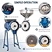 Dry & Wet Electric Grain Mill for Grinding Corn, Rice, Cereal, Wheat, Chilli into Fine Powder, Commercial Grade 110V Flour or Feed Mill with Adjustable Grind & Included Funnel (Dry Wet Grinders)