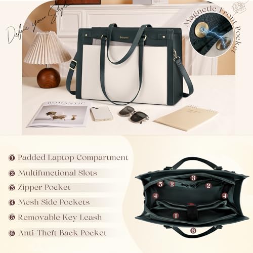 RAINSMORE pu leather tote bag – image 3