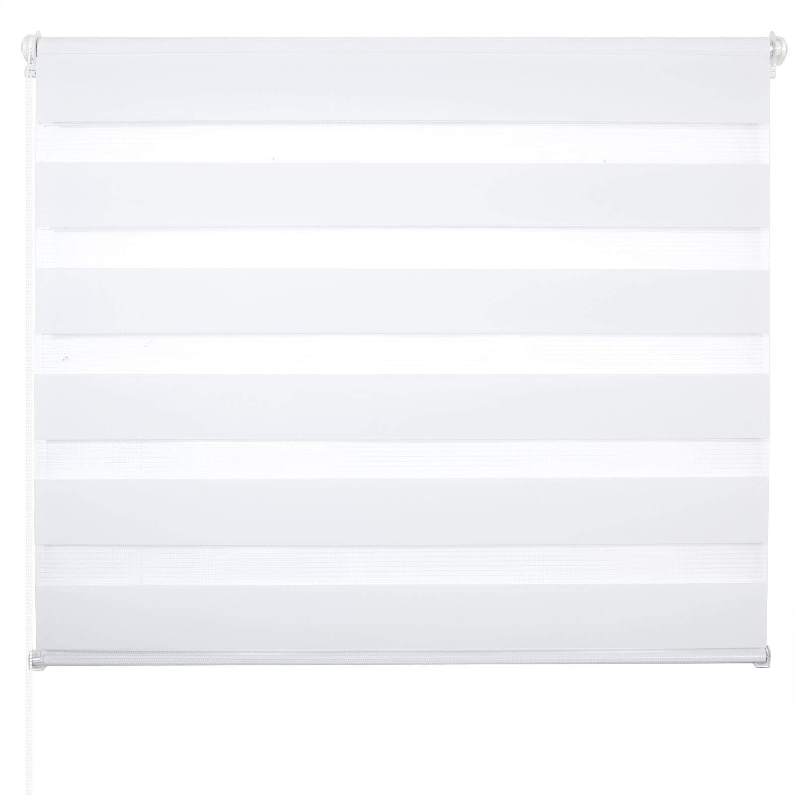 Laneetal - Estor doble plegable, opaco, térmico, protección para ventanas, día y noche, para montaje sin taladrar, 85 x 220 cm, color gris, 0980067