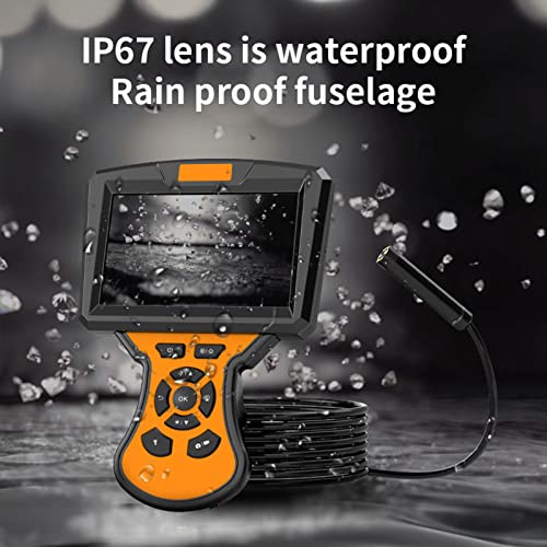 XJJY Single & Dual Lens Inspection Camera Endoscope met 5"IPS LCD-scherm 8mm HD Borescope Riolering Camera met LED-zaklamp,Dual lens,5M - Image 6