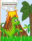  Cuaderno Doble Raya: Libreta de Escritura Portada de Dinosaurio