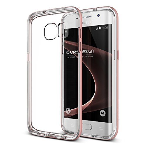 Galaxy S7 Edge Case, VRS Design [Crystal Bumper][Rose Gold] - [Clear Cover][Military Protection] For Samsung S7 Edge