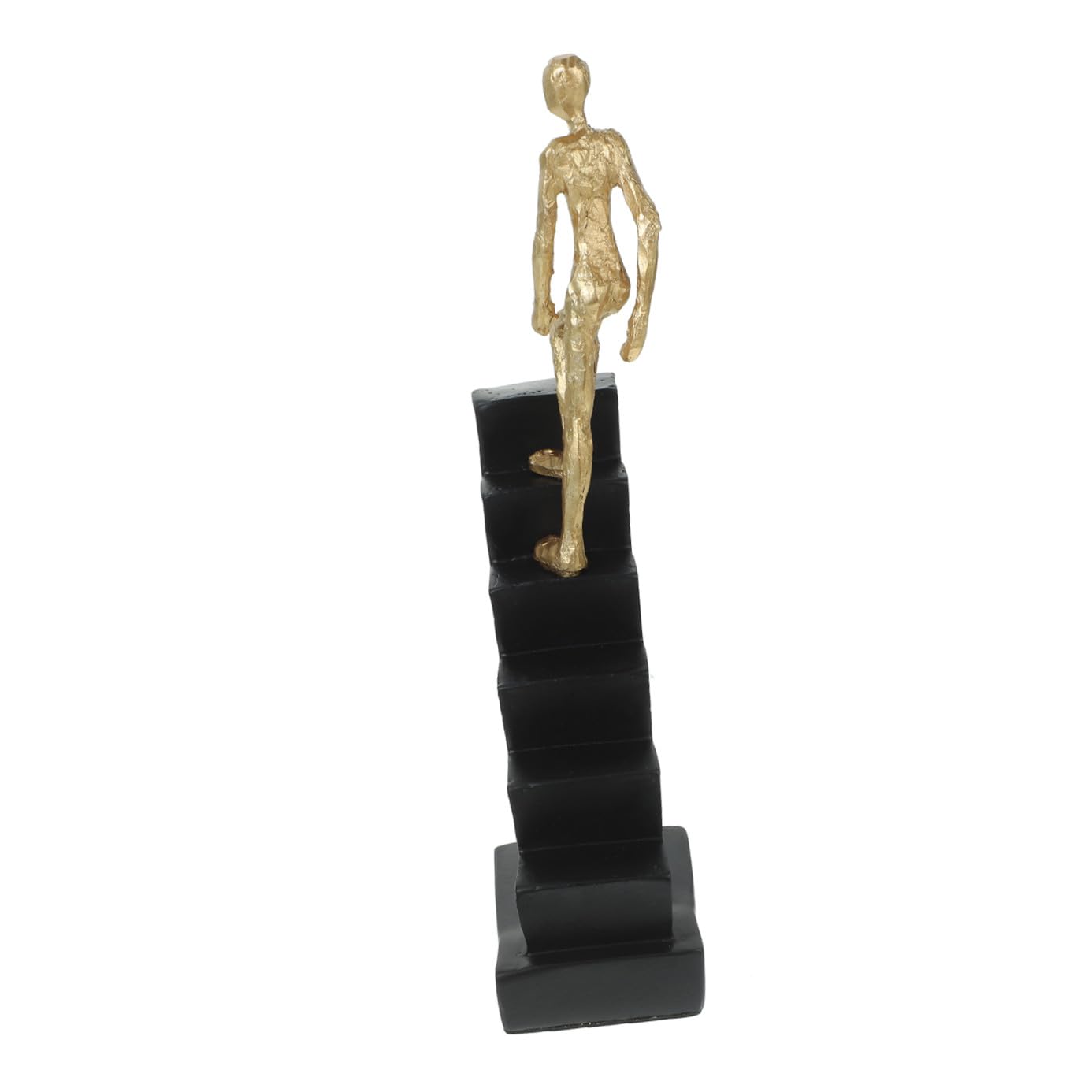 Statue en résine personnage sur escalier, ornement chic pour étude