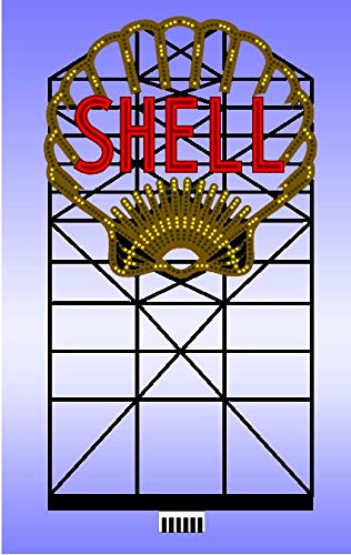 88-3801 Large Model Shell Neon Lighted Billboard by Miller Signs