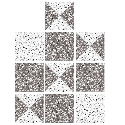 ABOOFAN �k�����N���G�C�e�B�u�^�C���X�e�b�J�[ 10���Z�b�g 10×10cm �h�����ȔS�� �� �� �K���X�����p �C���e���A�Ǐ��� �z�[���L�b�`��������