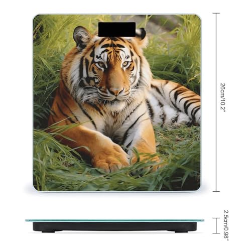 Báscula digital para baño con diseño Tiger miniatura 2