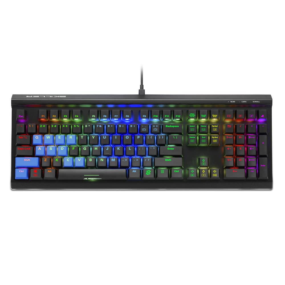 SHARKOON TECLADO GAMING (INGLES) SKILLER SGK60 MECANICO BLANCO