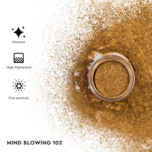 Image of C2P Pro Eyeshadow Pigment for Eye Makeup - 2g | Long-Lasting and Highly Pigmented Loose Precious Pigments with Metallic Effect | Cosmetics For Women and Girls (Mind Blowing 102, 02 Gram)
