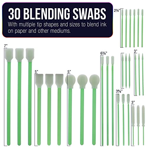 U.s. Art Supply 48 Color Alcohol Ink Set - Huge 30Ml Triple Sized 1-Oz Bottles - Includes 4-Oz Blender & 30 Swabs - Vibrant Highly Concentrated Pigment Dye Paint For Epoxy Resin Art Painting & Crafts #TOP4