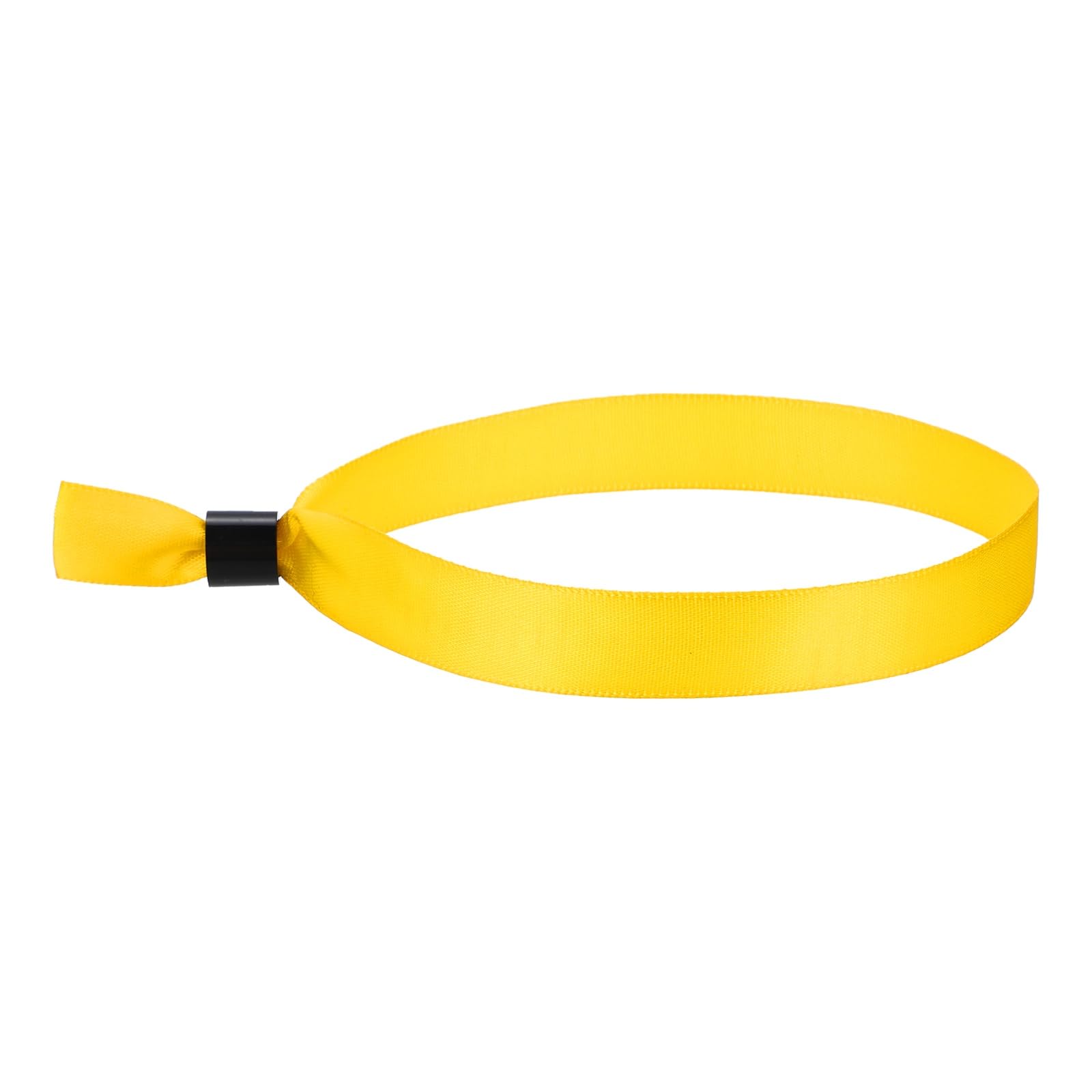 sourcing map 10 Pcs Cloth Event Wristband 13.8"x0.6" Colored Wristbands for Events Lightweight Concert Club Entrance Wrist Strap Party Entry, Yellow
