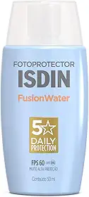 ISDIN Protetor Solar Facial Fusion Water 5 Stars Sem Cor FPS 60-50ml