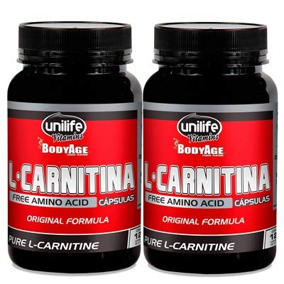 Kit 2 - L-Carnitina 1900mg Unilife 240 cápsulas