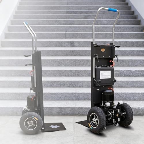 Carretilla MóVil para Subir Escaleras De Servicio Pesado, con Mango TelescóPico, para DistribucióN LogíStica AlmacéN, Escaleras para Subir Y Bajar,001