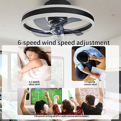Afsemos A02 360°Oscillating Low Profile Ceiling Fan thumb #5