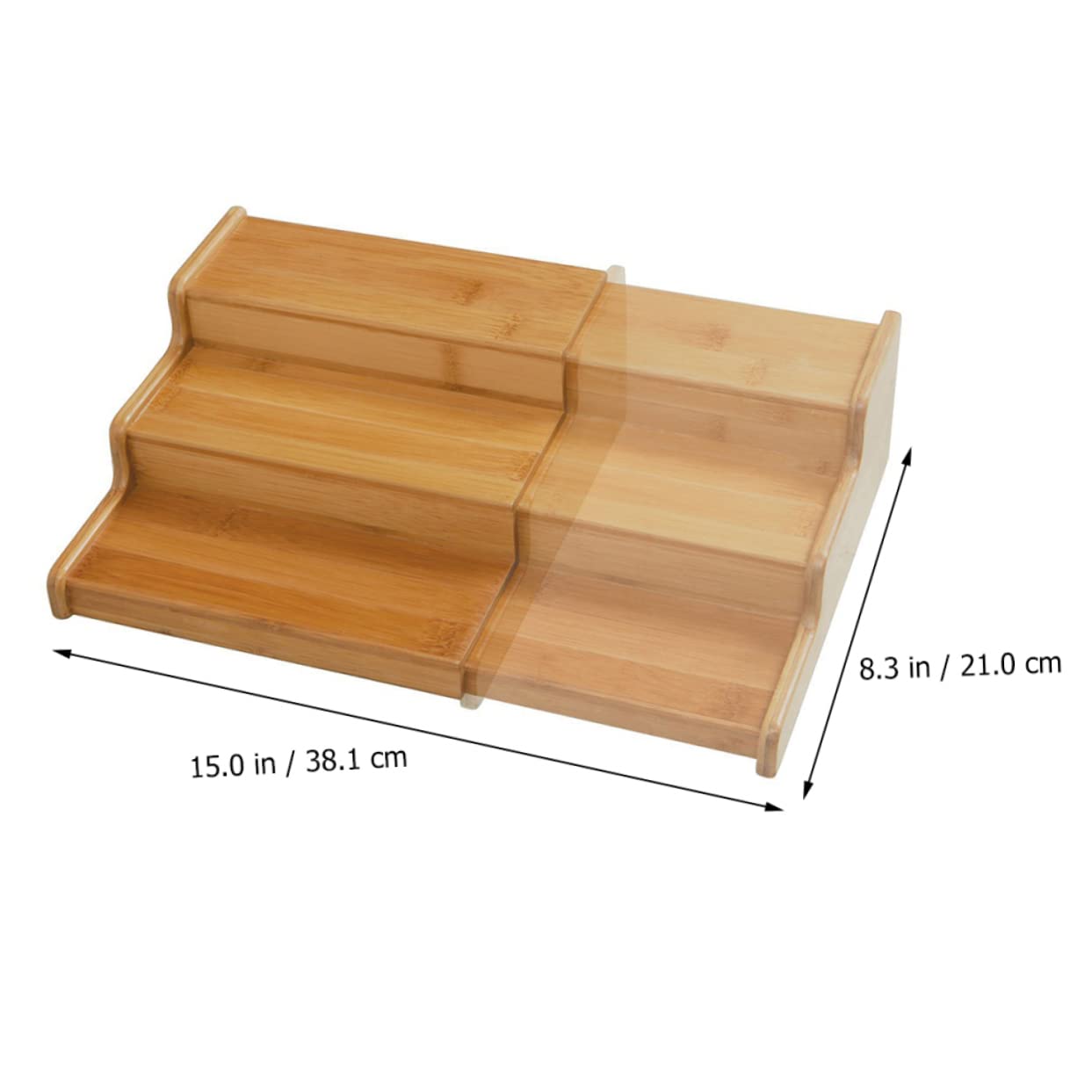 ULTECHNOVO Ausziehbares Gewürzregal Platzsparender Organizer für Küchenschrank und Gewürzgläser Modern für Küche