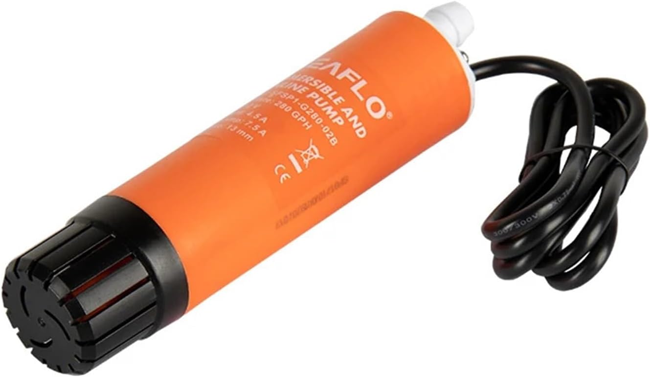 1pc Linear Pump 12v DC Submersible Pump Oil RV Yacht Add water Booster pump Food grade material(SFSP1-G280-02B)