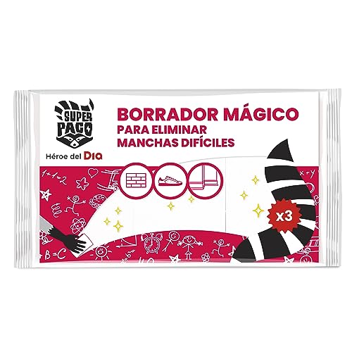 Dia Super Paco Borrador Mágico, 3 Uds