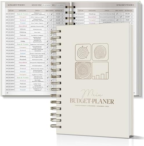 BIROYAL 12 Monate Budget Planner Deutsch 2026 - Undatierter Finan...