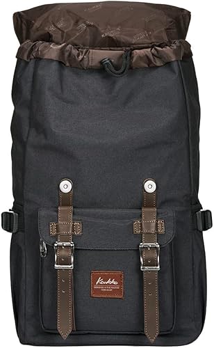 Miniatura 3 de KAUKKO Mochila de viaje para laptop, mochila al aire libre, mochila casual para 15.6 pulgadas (negro Oxford)