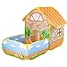 Produktbild APcjerp Spielzelt Kinderzelt Spielhaus-Baby-Spielzeug Haus Ozean Ball Pool Große Platz Villa Garten Innenkabine Princess Room 156X80X108CM Hslywan