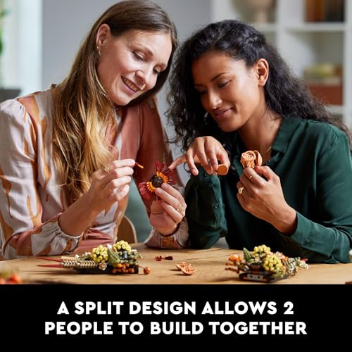 LEGO Icons Dried Flower Centerpiece Building Sets for Adults, Ages 18+ Years - Fall & Thanksgiving Decorations for Dinner Table or Mantel - 103144