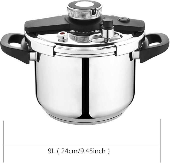 Olla a Presión Acero Inoxidable y Aluminio 9L RKUVPAE miniatura 3