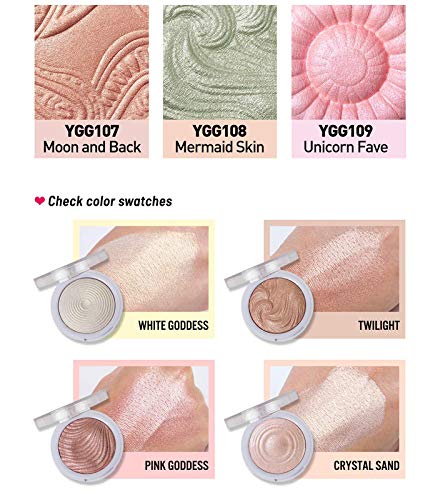 J.cat Beauty You Glow Girl Baked Highlighter, White Goddess #TOP3