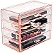 Sorbus Makeup Organizer - 4 Drawer Acrylic Make Up Organizers and Storage for Cosmetics, Jewelry, Beauty Supplies, Clear Makeup Organizer for Vanity, Girl's Room, College Dorm, Counter, Bathroom-Sinks