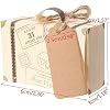 CNNIK 50 PCS Mini Boîte de Valise Faveur Boîte Bonbons avec Papier Kraft Étiquettes Ficelle en Toile de Jute pour Cadeau Mariage Invité Voyage Fête Prénatale Décor Mariage