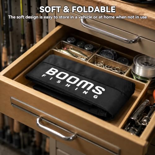 Booms Fishing PB1 Fishing Rod Case, Portable Folding Fishing Pole Case, Fishing Spinning Rod Bag, Store Up to 2 Fishing Poles with Reels, 4.4ft/53inch - image 6