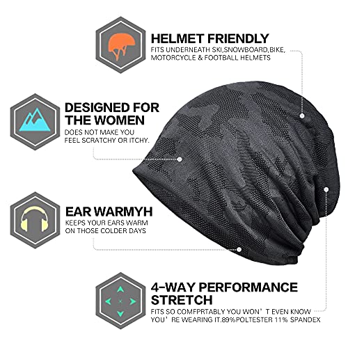 Image of Ababalaya Women's Kinds of Lace /Floral /Print /Cotton Chemo Cap Hair Loss Beanie Nightcap Pack