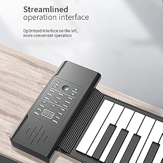 Piano Portable, 61 Touches Pliable Roll Up Piano Clavier électronique USB Hand Roll Piano Adapté aux Débutants et aux Enfants - Les Beatles, Paul McCartney, John Lennon, RIngo Starr, George Harrison Piano Portable, 61 Touches Pliable Roll Up Piano Clavier électronique USB Hand Roll Piano Adapté aux Débutants et aux Enfants – Image 4