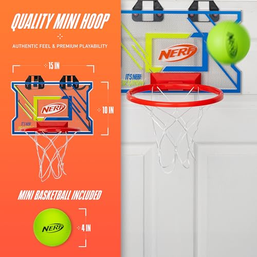 NERFOOP Elite Over-the-Door Basketball Hoop Set - Foam Ball Included - image 8