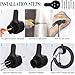EV Charger Holder, Electric Car J1772 Charger Holder Wall Mount Charging Cable Organizer EV Charger Nozzle Holster Dock, EV Type 1 Plug Holder for J1772 Charger Connector (EVCH-1)