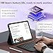 WIWU iPad Pro 13 inch Case with Keyboard M4/M5 2024/2025 Magnetic Detachable 3 in 1 Case Bluetooth Keyboard Adjustable Stand 7 Colors Backlit Keys with Trackpad (Black, iPad Pro 13