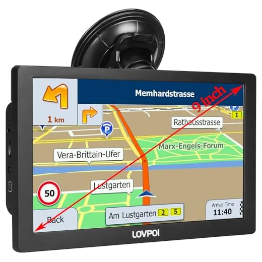 LOVPOI Truck GPS Commercial Drivers 2026, 9 inch Trucker GPS for Semi Truck