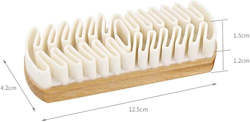 Miniatura 6 de ONDIAN CHUNCIN - 2psc Nubuck and Suede Brush Wooden Handle Hard Wearing Crepe for Cleaning Suede Brush Nubuck Leather Shoes Bags