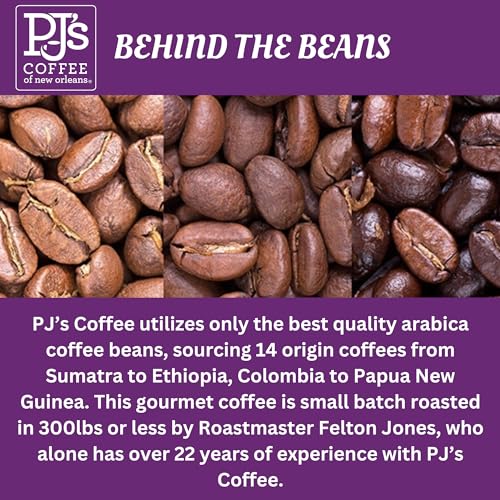 PJ's Coffee French Roast Molido Pack 3 x 12 oz miniatura 2