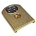 BLACKSPIRAL 2X Magazine Floor Base Plate – Sclaes Metal Gold with Chrome Plated Emblem – Fits Beretta 92A1, 96A1, M9A1, M9A3, 92X 9mm