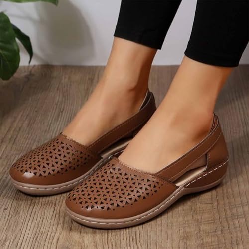 Enjerr Orthopedic Shoes Womens, Lightweight Breathable Slip-On Sneakers Comfortable Knitted Supportive Shoes3