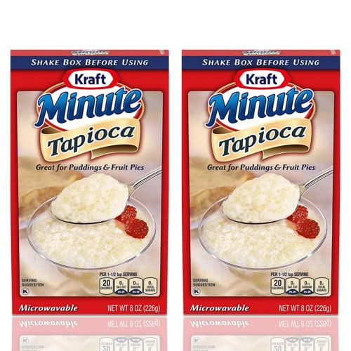Minute Tapioca Bundle. Includes Two- 8Oz Packages Of Kraft Minute Tapioca! Kraft Quick Cook Tapioca Is Great For Tapioca Pudding And Fruit Pie Filling! Comes With A Bellatavo Fridge Magnet! #TOP19