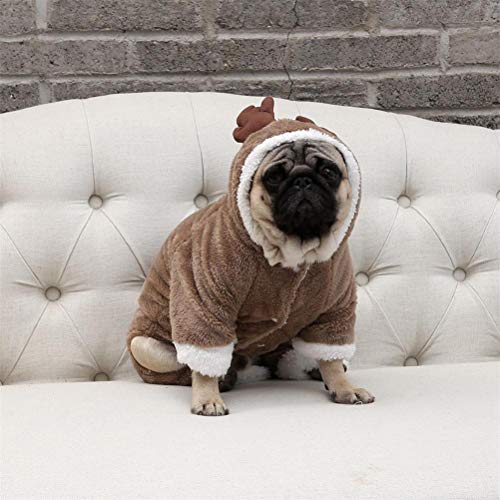 Roupa para cachorros-Roupas para cães de estimação Duplamente engrossado casaco de inverno Capuzes d