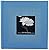 Fabric Frame Cover Photo Album 200 Pockets Hold 4x6 Photos, Sky Blue