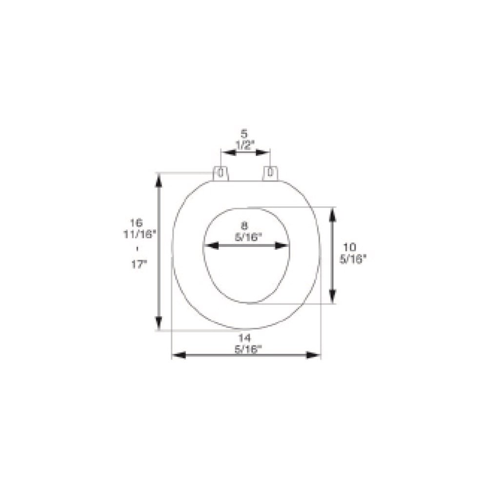 Bath Décor 5F1R1-17CH Deluxe Wood Toilet Seat, Light Oak/Chrome