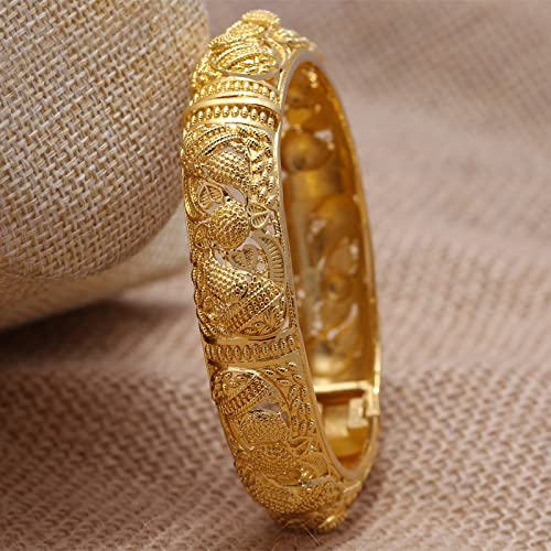 24K Fashion Finework Womens Bracelet Yellow Gold Filled Elegant Chain Bracelet Gift