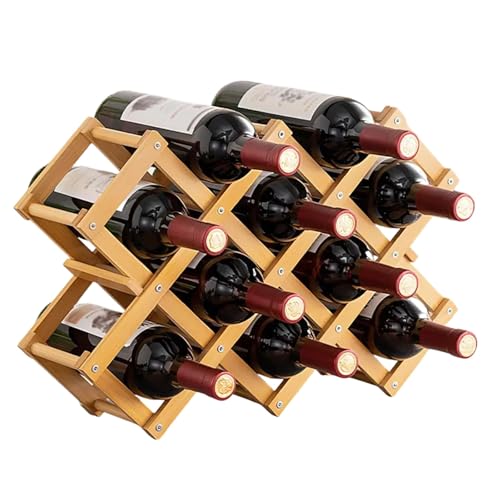 Casier à bouteilles bois grand format rangement vin compact placard cuisine - 2