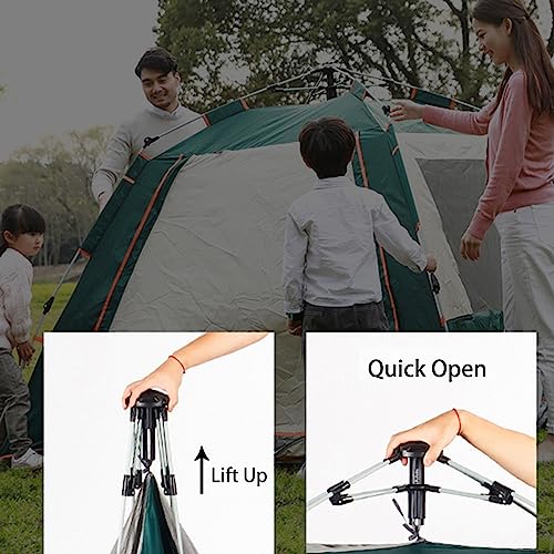 Carpa para camping 3-5 personas con toldo y fácil montaje miniatura 7