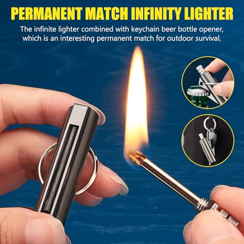 2 Pack Encendedor Multifuncional Reutilizable y Resistente miniatura 3