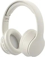Fones de Ouvido Bluetooth Dobráveis J236, Headphone On-Ear com Som Hi-Fi Estéreo, Drivers 40mm, Bateria de 10H, Carregamento Type-C, Almofadas Macias, Confortável para Viagem, Branco